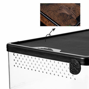 Boîte d'Élevage Reptiles PC Robuste – Terrarium Transparent
