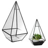 Terrarium Plante Géométrique Vertical Verre et Métal Design - VIVARIUM PRO