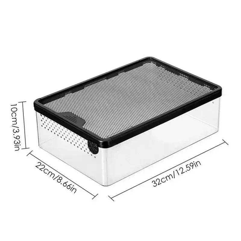 Terrarium Transparent Anti-Évasion pour Reptiles et Amphibiens - VIVARIUM PRO