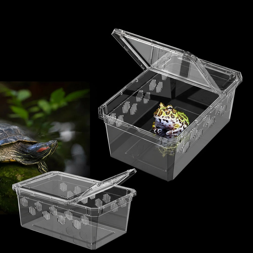 Terrarium Déplacement – Boîte Élevage Empilable Reptiles