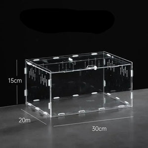 Terrarium Acrylique – Boîte d'Élevage Reptiles Transparent