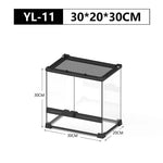 Terrarium Reptiles Verre Trempé avec Double Porte Sécurisée - VIVARIUM PRO