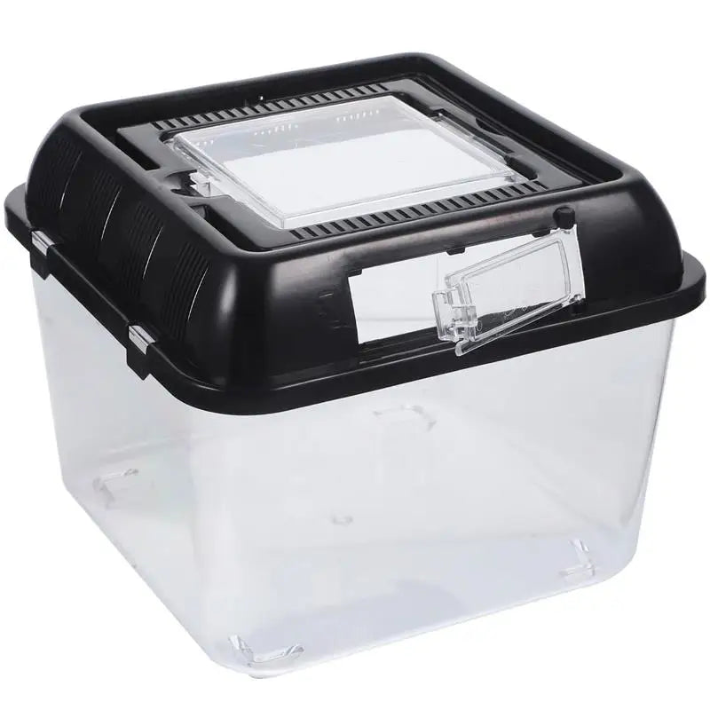 Terrarium Tortue – Boîte d'Alimentation Plastique Transparent
