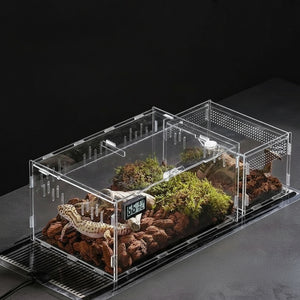 Terrarium Acrylique – Boîte d'Élevage Reptiles Transparent