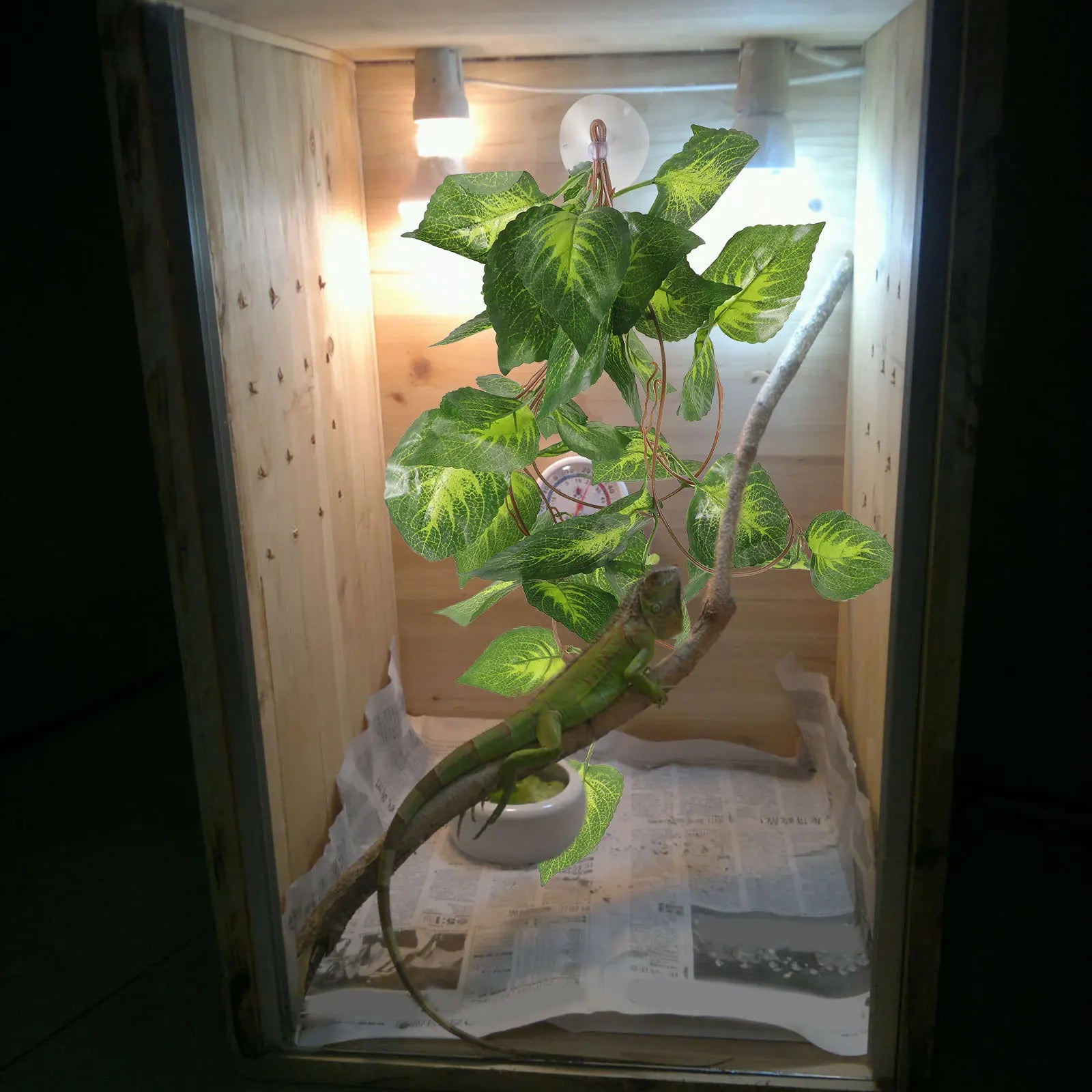 Plante Artificielle Sécuritaire pour Terrarium Reptiles et Aquarium
