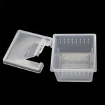 Petite Boîte d'Élevage Carrée Reptiles – Plastique ABS Transparent