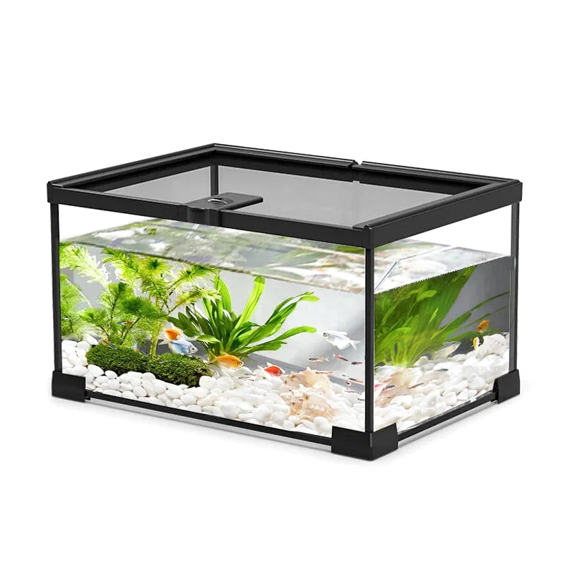 Aquarium Terrarium 2 en 1 – Bac Verre Transparent