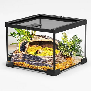 Aquarium Terrarium 2 en 1 – Bac Verre Transparent