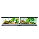 Aquarium Terrarium 2 en 1 – Bac Verre Transparent