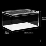Boîte d'Alimentation Reptiles et Insectes – Terrarium Acrylique